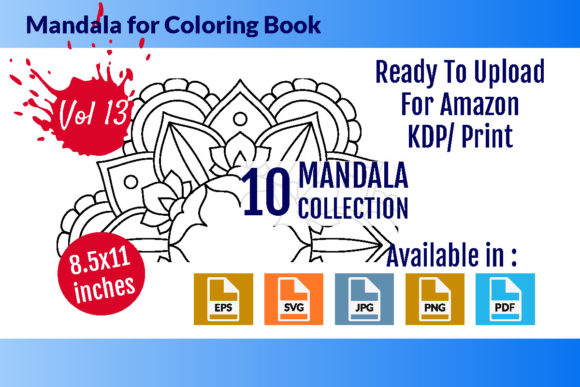 Download Mandalas for Coloring Book Vol - 13 - Book Collection