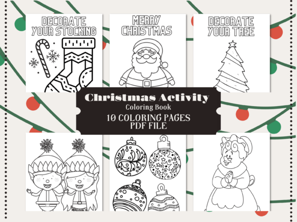 Download Christmas Activity Coloring Book Pages - Book Collection