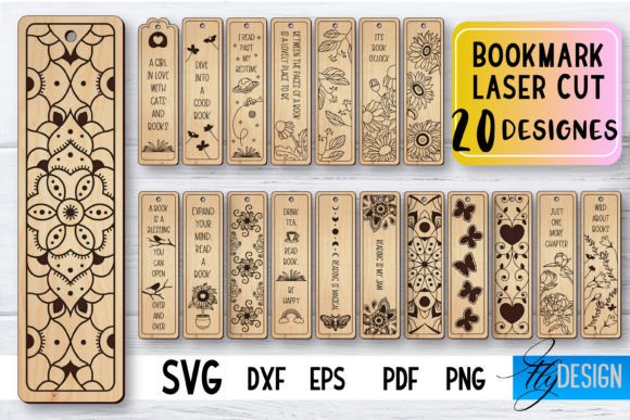 Download Bookmark Laser Cut SVG | Bookmark SVG - Book Collection