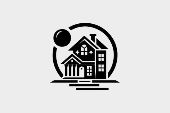 Download House Icon Coloring Page Black and White - Premium Bundle
