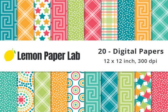 Download Tropical Digital Scrapbook Paper - Book Collection