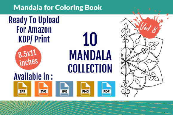 Download Mandalas for Coloring Book Vol - 08 - Book Collection