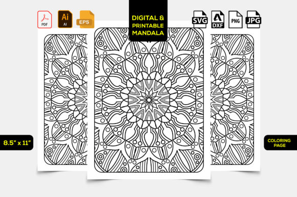 Download Mandala Interior Coloring Book Page KDP - Book Collection