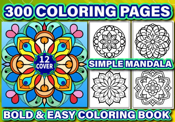 Download Simple Mandala Bold &amp; Easy Coloring Book - Book Collection