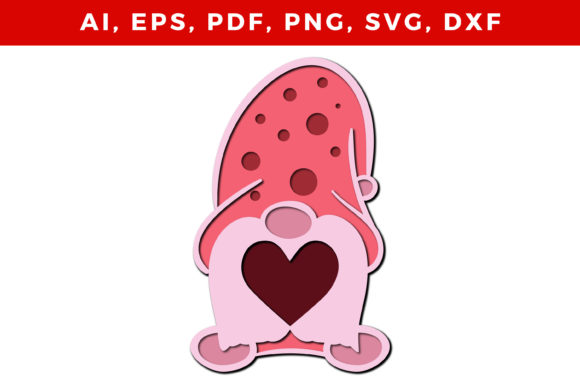 Download Layer Love with Gnome Svg Craft Cut File - Love Collection
