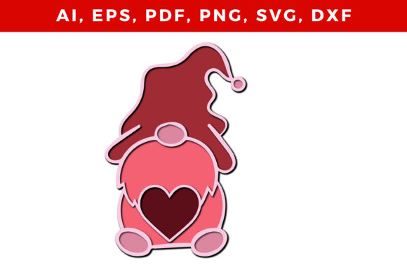 Download Layer Love with Gnome Svg Craft Cut File - Love Collection