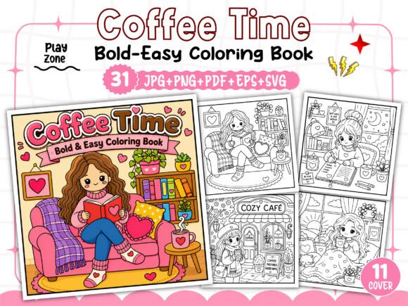 Download Coffee Time Story Coloring Book - Book Collection
