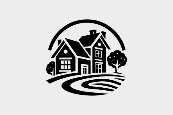 Download House Icon Coloring Page Black and White - Premium Resources