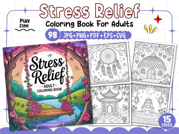Download Stress Relief Adult Coloring Book Pages - Book Collection