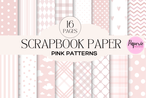 Download Pink Patterned Scrapbook Paper - Book Collection